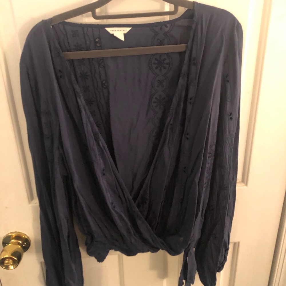 Aeropostal front wrap top